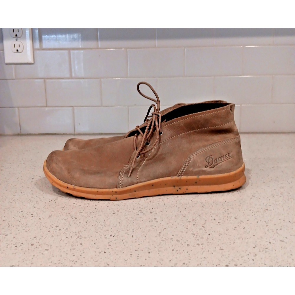 Danner Forest Chukka Bracken Leather Boots Men's 9.5 D Brown Rubber Sole Work - Picture 4 of 10